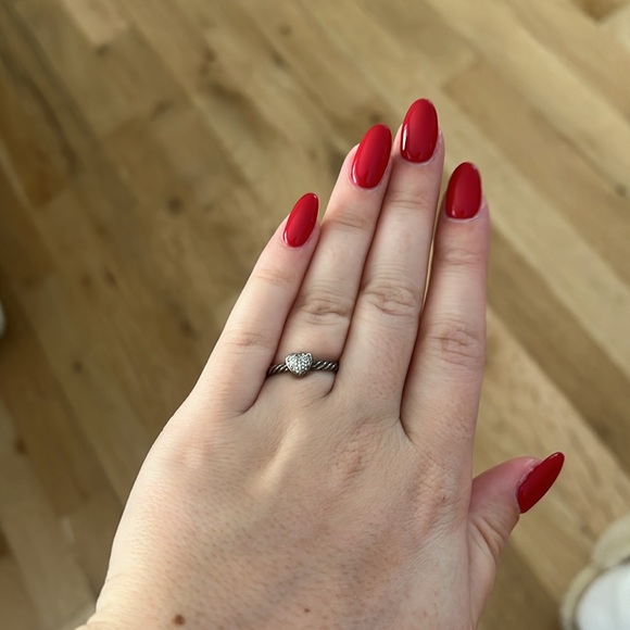 David Yurman Pave Heart Ring - Picture 6 of 6